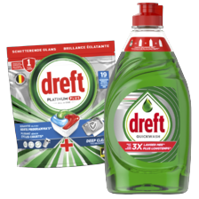 Dreft afwasmiddel of vaatwascapsules